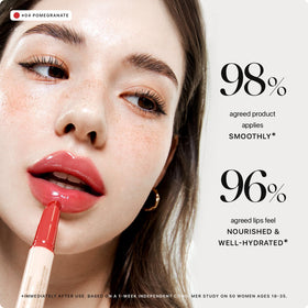 Nature Republic texture swatched on arm displaying glossy hydration benefit