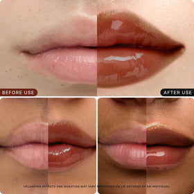 Nature Republic lips wearing Dirty Choco showing dewy, fuller-looking finish