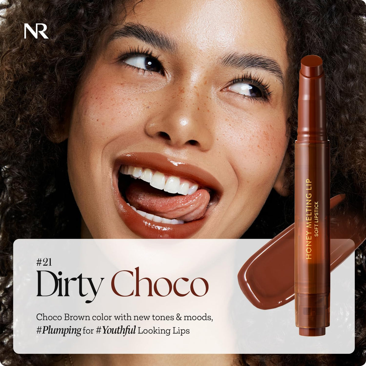 Nature Republic close-up texture of honey-melting gloss demonstrating smooth hydration