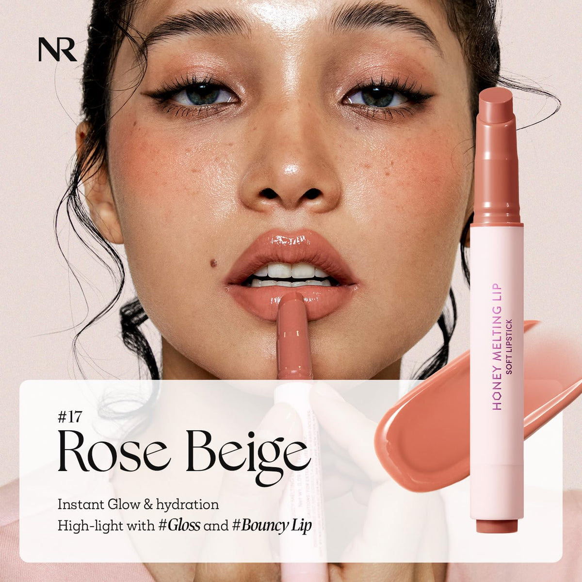 Nature Republic texture close-up highlighting creamy glide and hydration