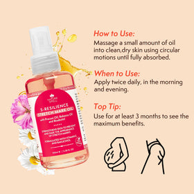Nature Spell applied to belly showing smoothing and moisturizing effect