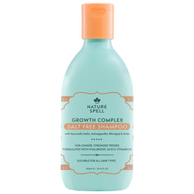 Nature Spell front packaging showing bottle and benefits for shiny hair