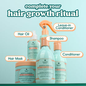 Nature Spell label close-up showing sulfate- and paraben-free claims