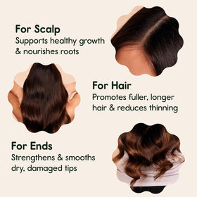 Nature Spell oil pouring to show texture and fluidity for deep conditioning benefit