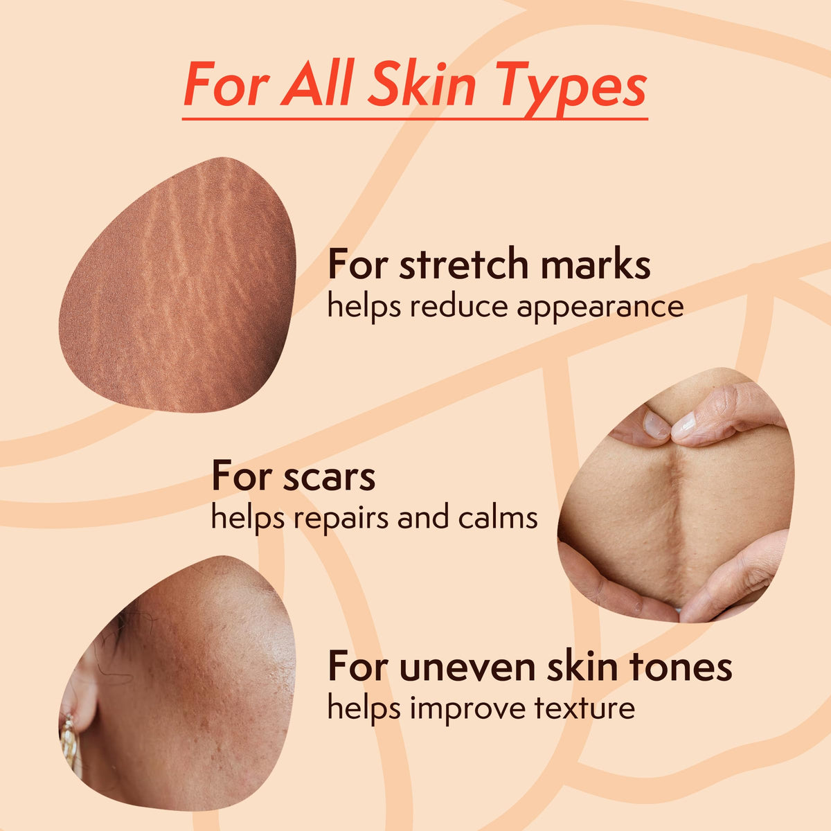 Nature Spell oil texture on skin highlighting quick absorption benefit
