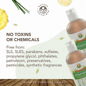Nature Sustained label and ingredients list emphasizing organic transparency benefit