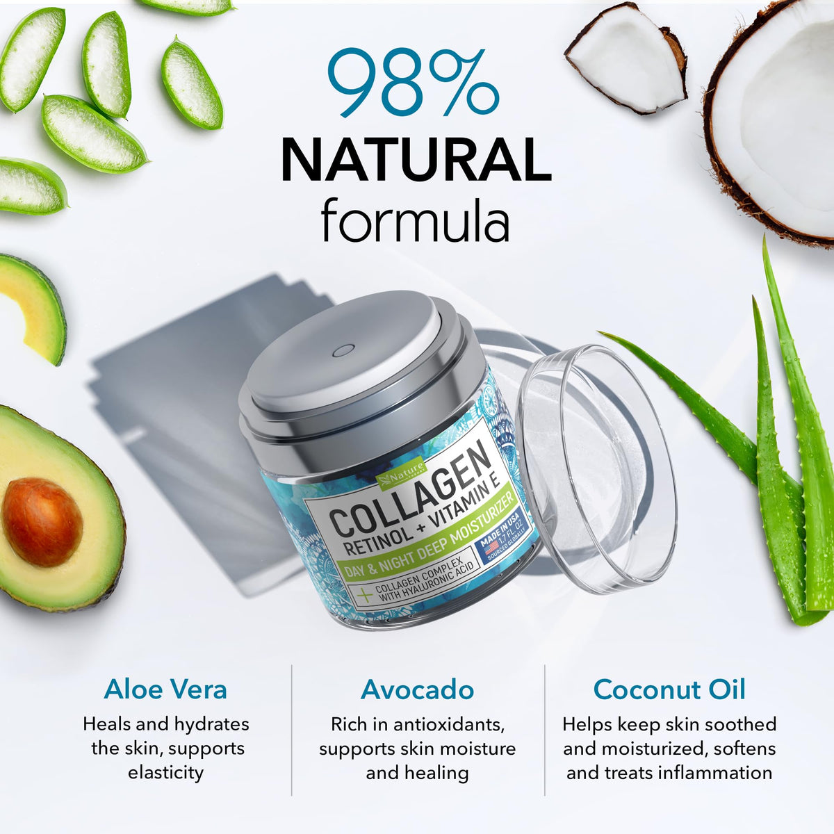 Nature Theory nighttime routine scene showing restful skin support