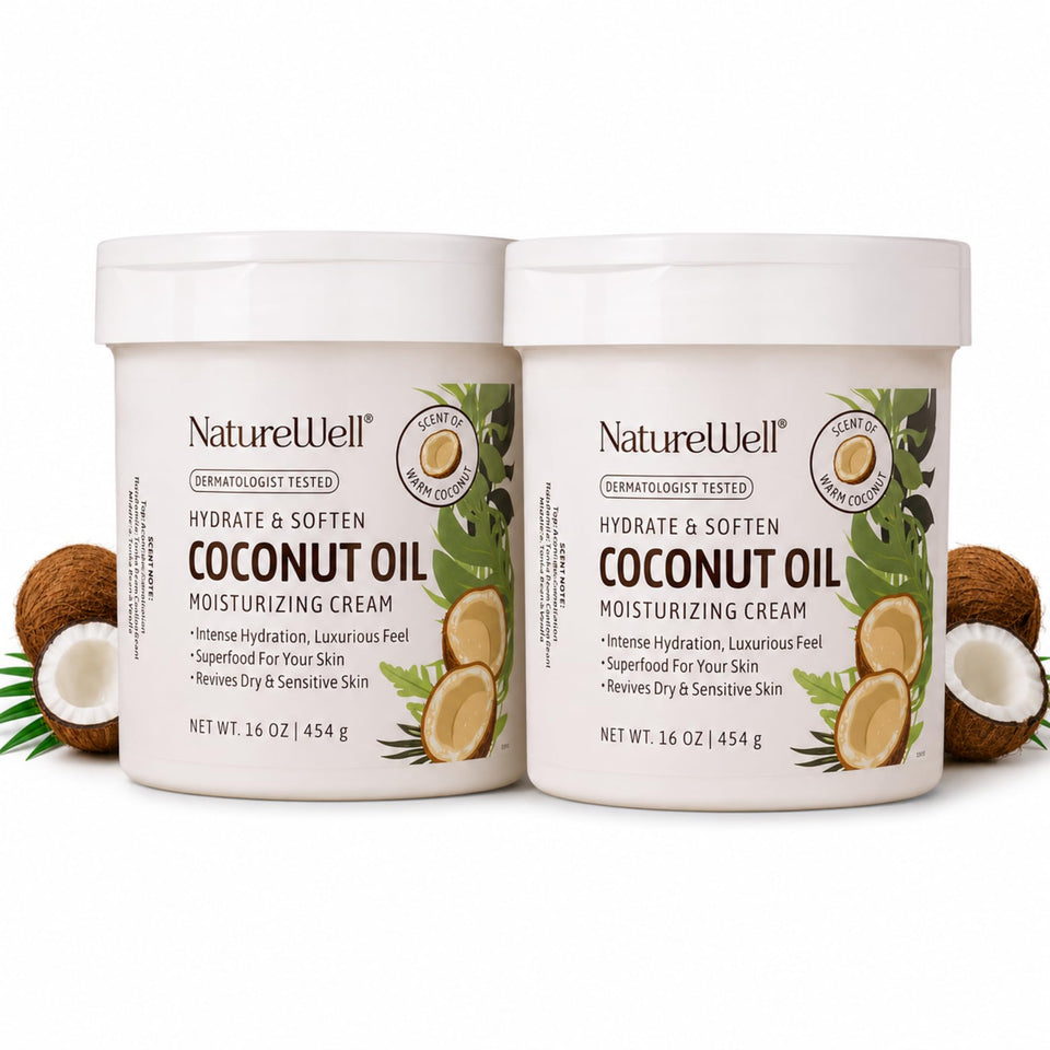 NATURE WELL front jar image shows packaging and clear brand benefit