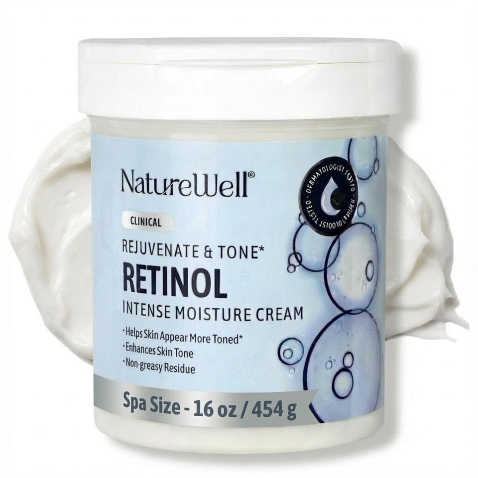 NATURE WELL front jar showing label and 16 oz size benefit