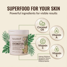 NATURE WELL open cream texture demonstrating smooth, fast-absorbing formula
