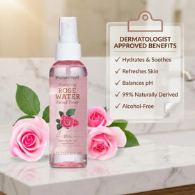 NATURE WELL mist landing on skin surface showing instant hydration boost