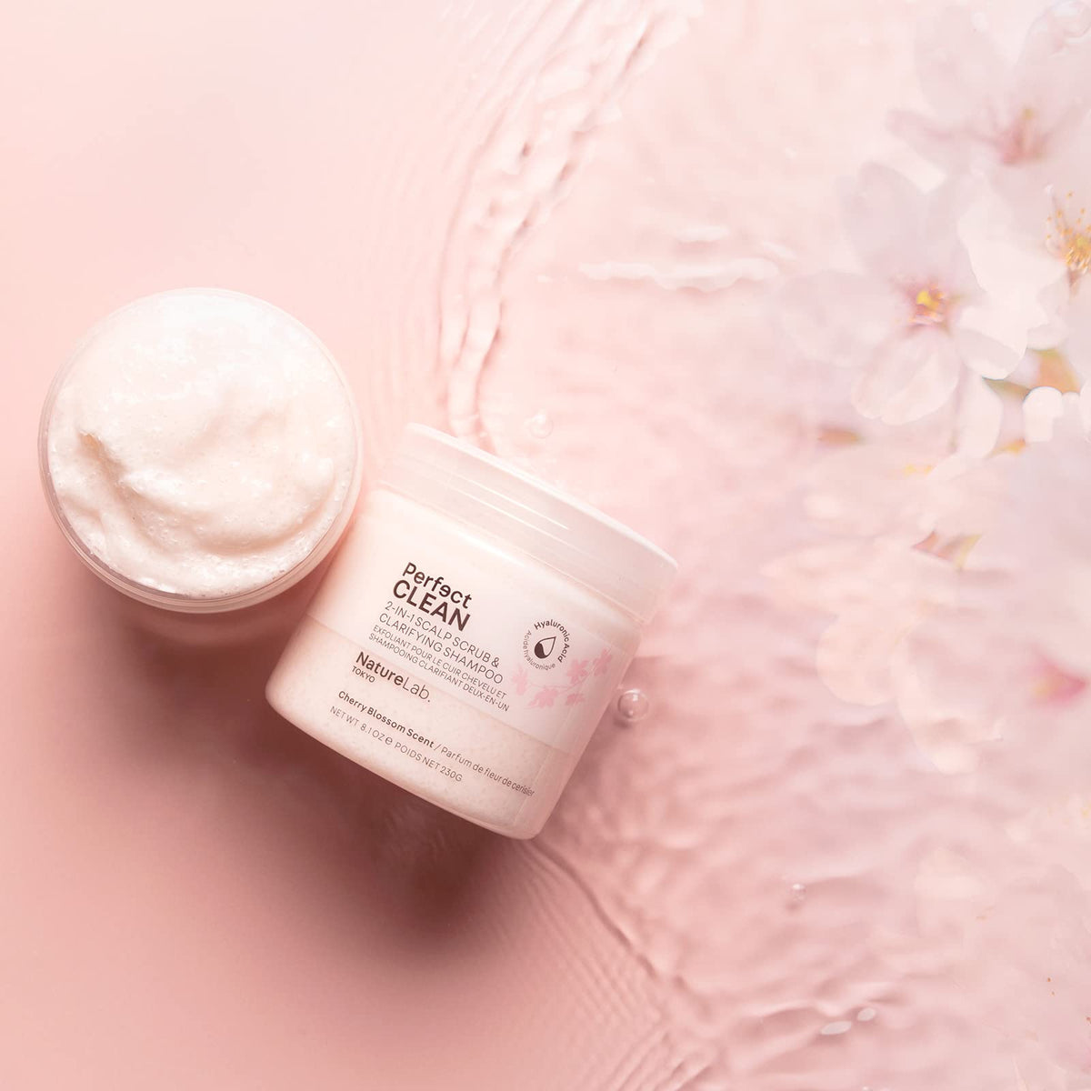 NatureLab.TOKYO glossy, hydrated hair after use shows improved shine