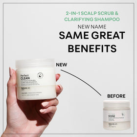 NatureLab.TOKYO lather on hair during application showing effective cleansing action