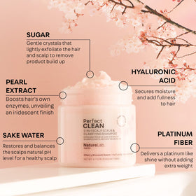 NatureLab.TOKYO close-up of sugar scrub texture exfoliates buildup gently