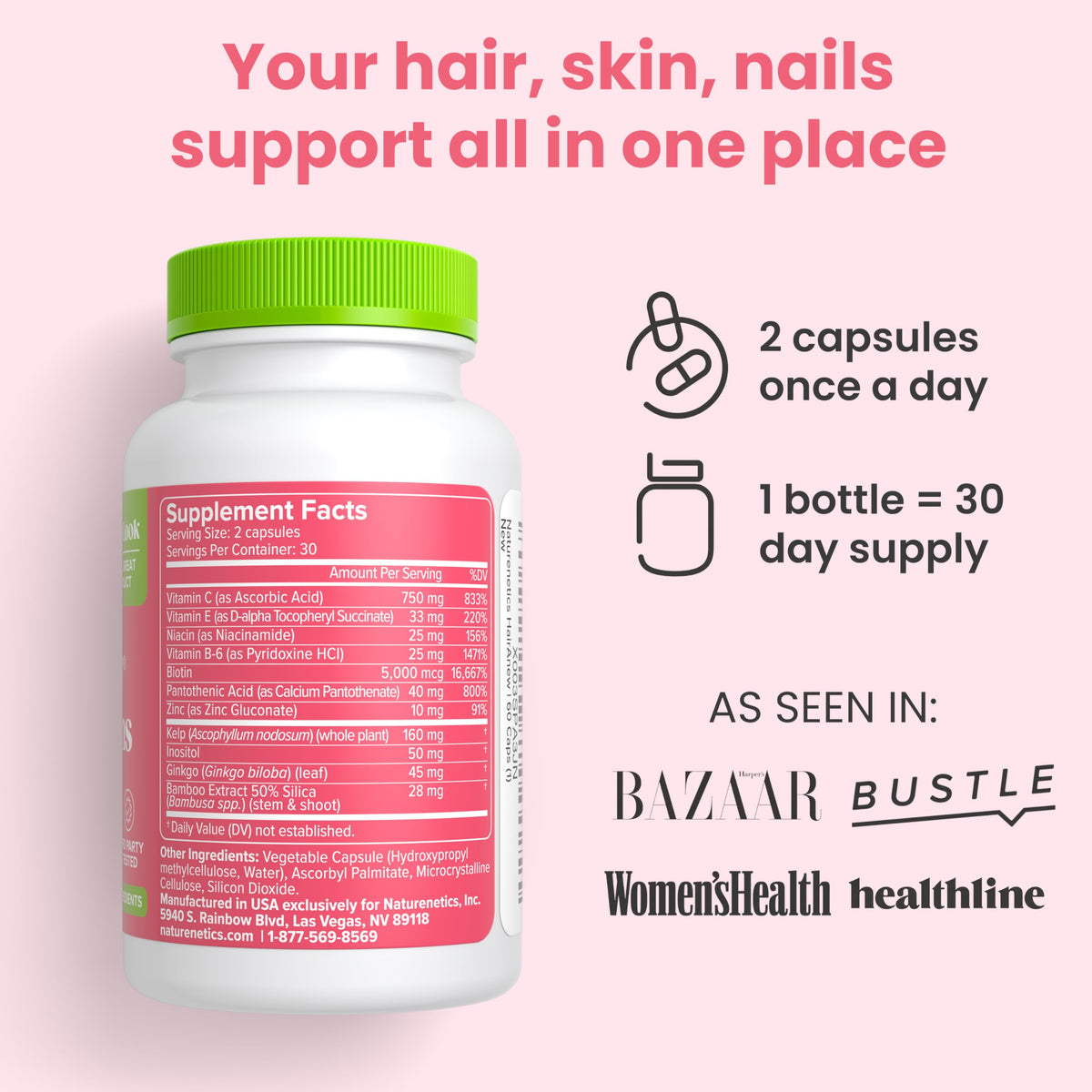 Naturenetics man and woman pair showing unisex hair support benefits