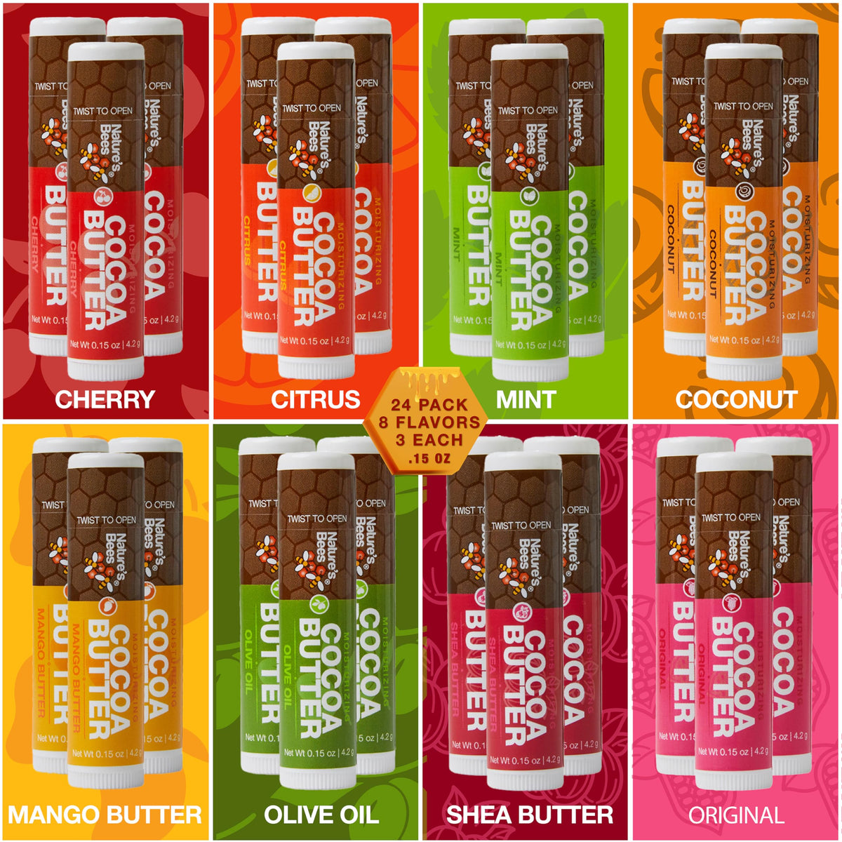 Nature's Bees ingredient label view highlights key ingredients and transparency benefit