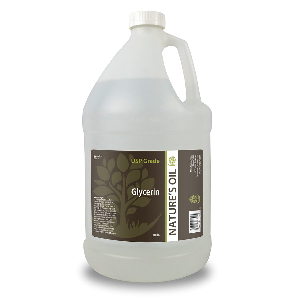 Nature's Oil gallon front label showing product name and purity for quick identification