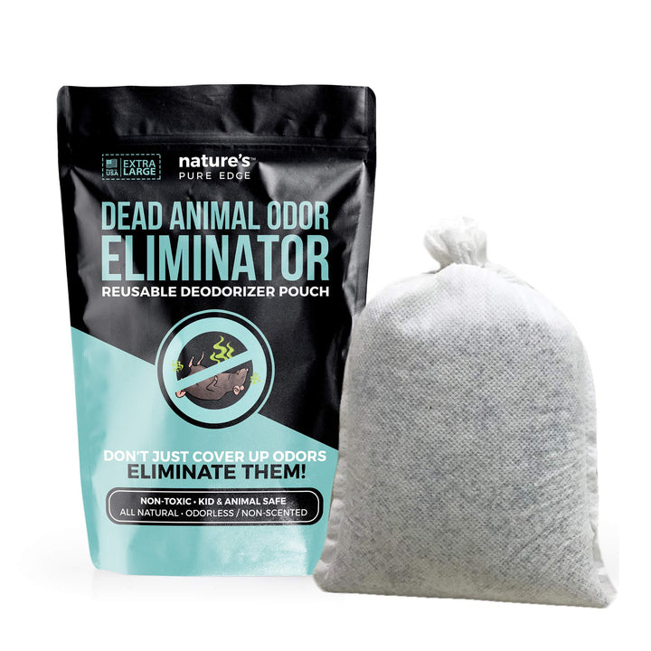Nature's Pure Edge front pouch showing label and XL size benefit