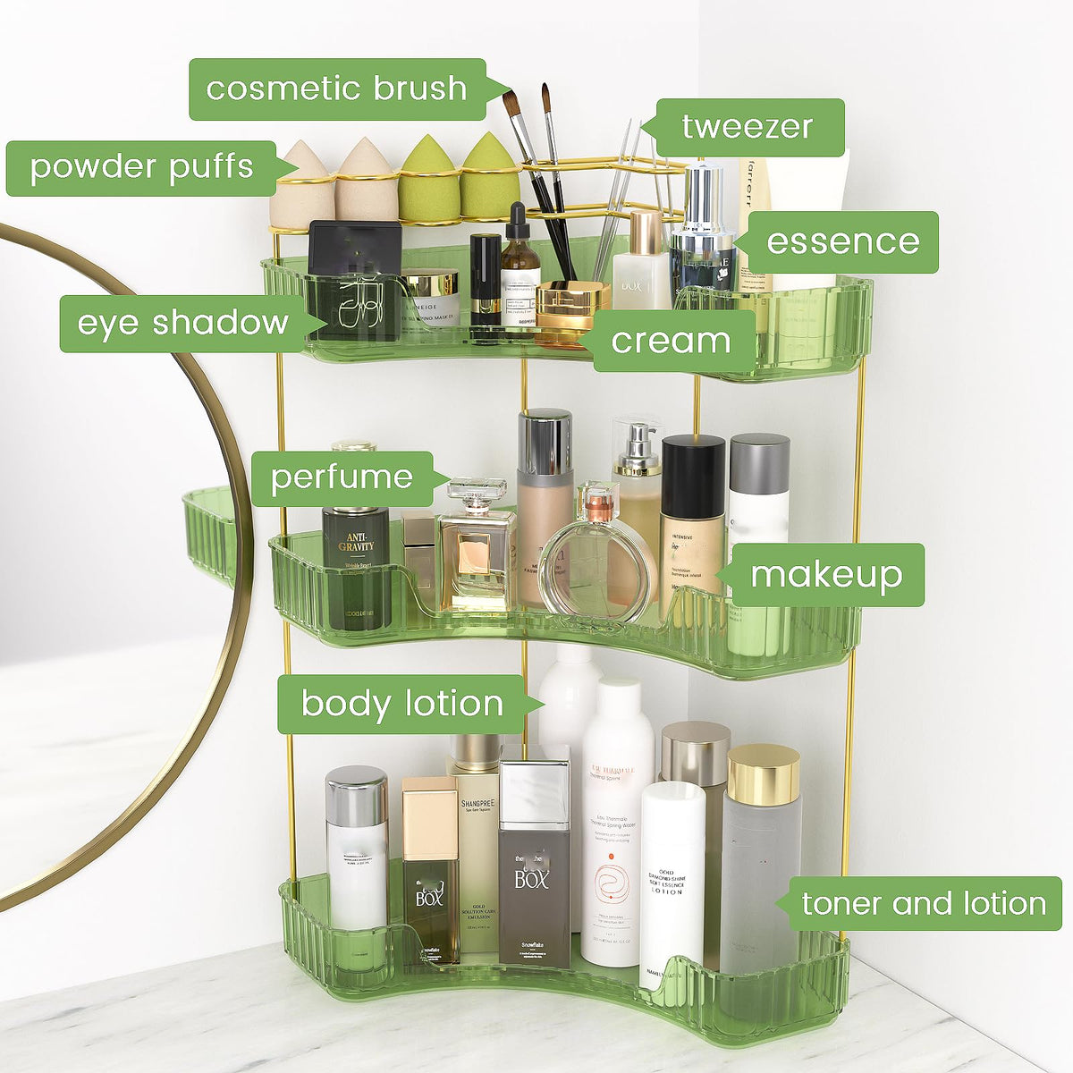 NATURE'S SOURCE acrylic tray texture easy-clean surface benefit