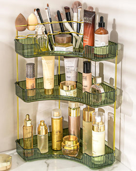 NATURE'S SOURCE front view of organizer showing tidy vanity storage benefit