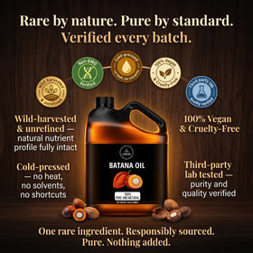 Naturevibe Botanicals next to a ruler showing 32 oz scale and value