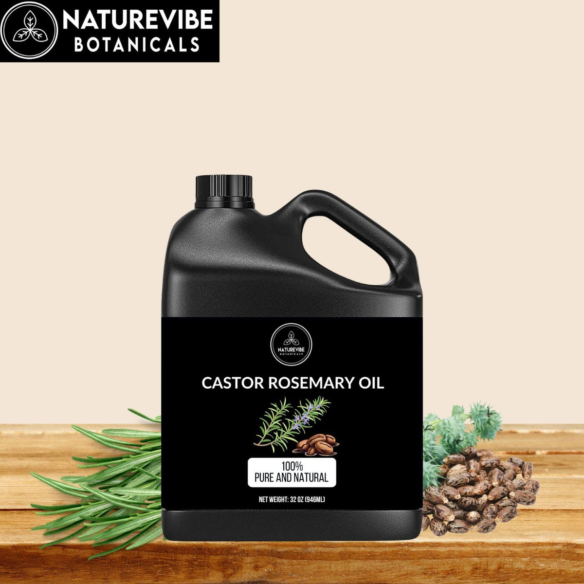 Naturevibe Botanicals bottle on bathroom shelf, suggests everyday use