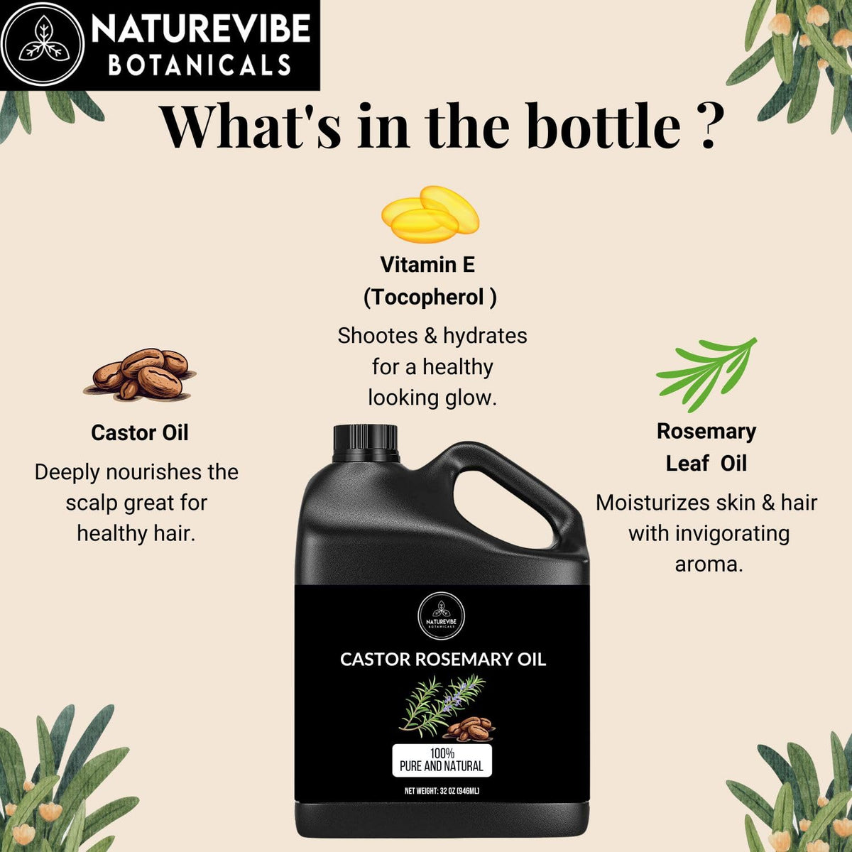 Naturevibe Botanicals applied to hair ends, illustrates smoothing and shine