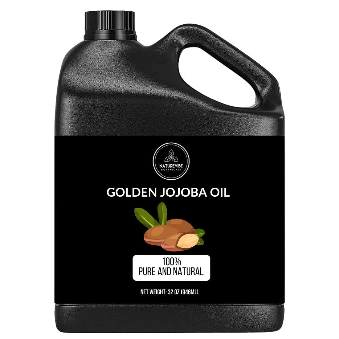 Naturevibe Botanicals front label shows product name and purity for easy selection