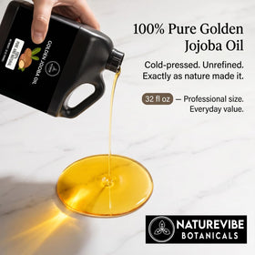 Naturevibe Botanicals drops on hand displaying quick absorption and non-greasy feel