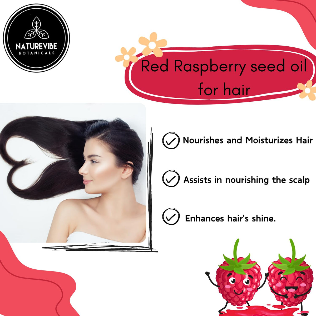 Naturevibe Botanicals label detail focusing on cold-pressed purity and ingredient clarity