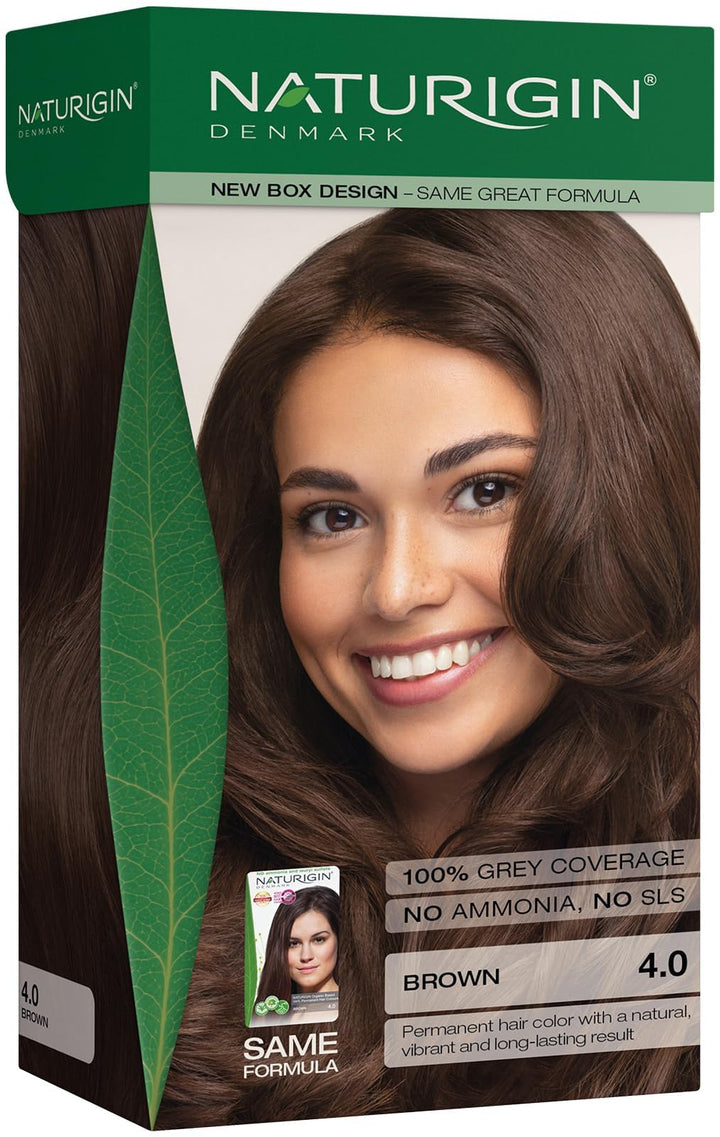Naturigin front packaging showing product and shade for clear identification and confidence