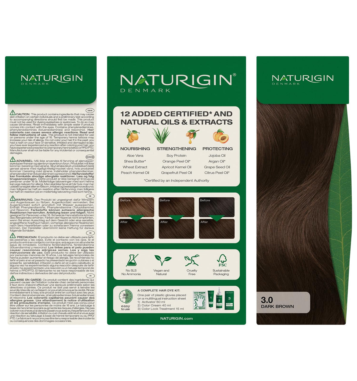 Naturigin size comparison with gloves and tubes to show kit scale
