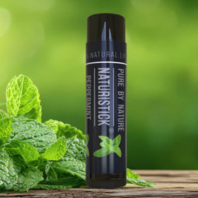 Naturistick tube label detail showing ingredients and benefit of clear product information