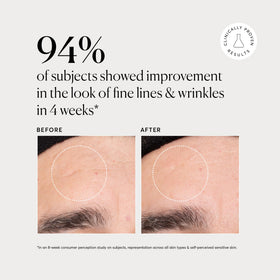 Naturium application on hand illustrating quick absorption and plumping effect