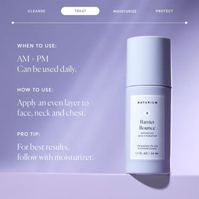 Naturium ingredient label highlighting squalane urea ceramides