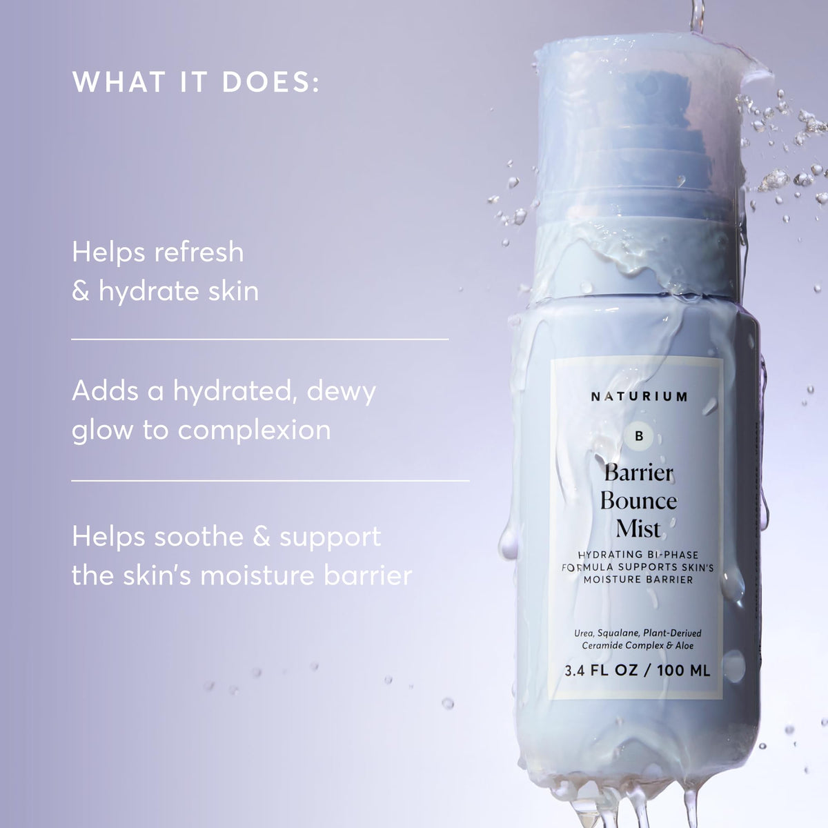 Naturium close-up label showing ingredients and usage directions clearly