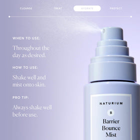 Naturium texture droplet highlighting lightweight, fast-absorbing formula