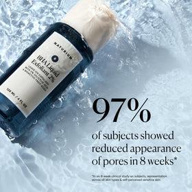 Naturium before-and-after skin texture comparison showing smoothing benefit