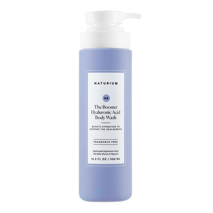 Naturium front packaging showing the 16.9 oz bottle and moisturizing claim