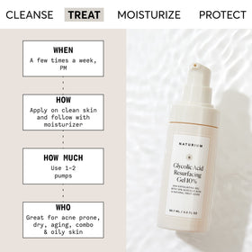 Naturium pump dispensing gel illustrating easy, controlled application and minimal waste