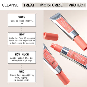 Naturium on model in deep shade giving even tone and dewy primer effect