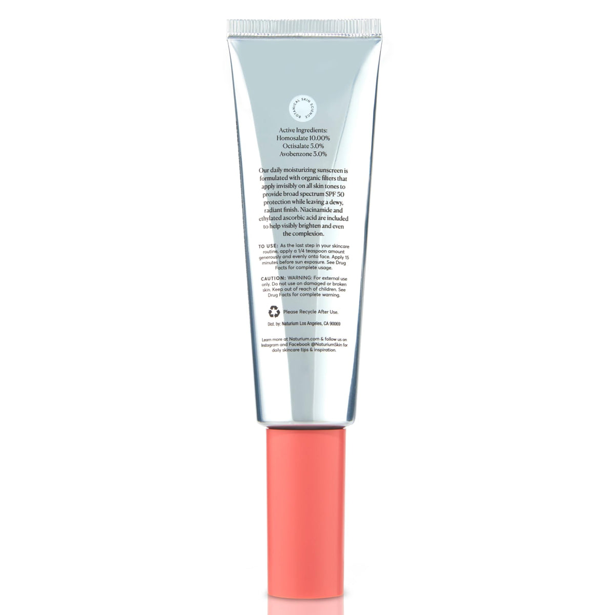 Naturium applied under foundation showing smoothing primer benefit
