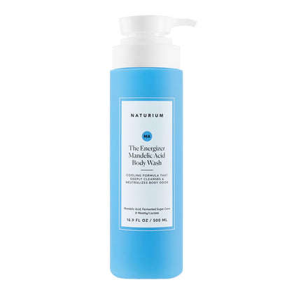 Naturium front bottle view showing cooling energizer body wash for refreshing cleanse