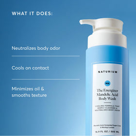 Naturium gel texture close-up demonstrating smooth formula and gentle exfoliation