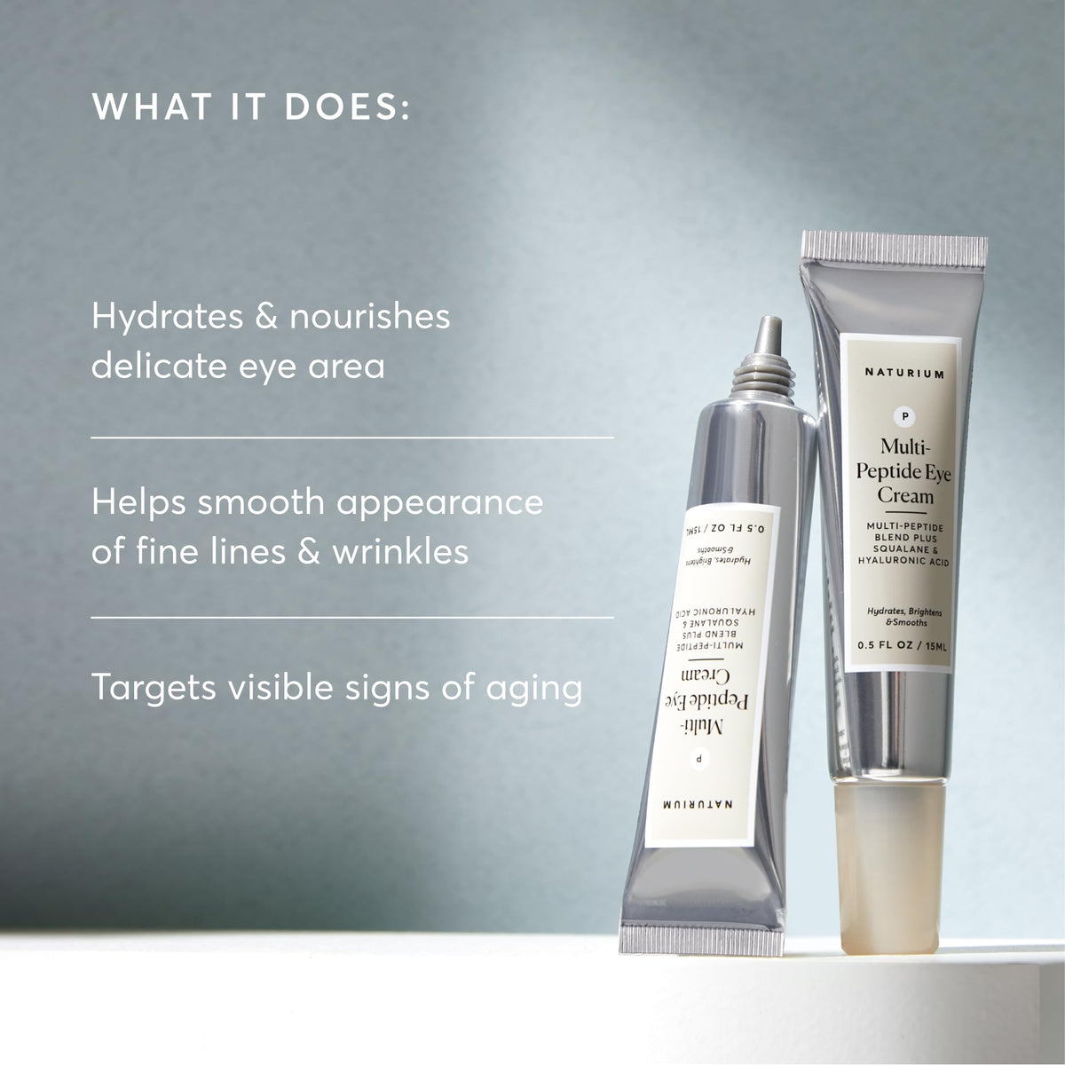 Naturium close-up of smooth cream texture for quick absorption benefit