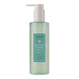 Naturium front bottle showing cleanser packaging and clear branding benefits