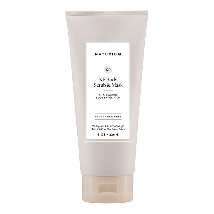 Naturium front packaging showing product name and 8 oz size, clear benefits
