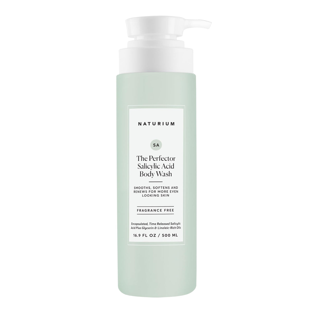 Naturium front packaging of The Perfector body wash showing bottle and label benefits