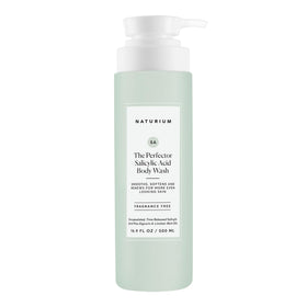 Naturium front packaging of The Perfector body wash showing bottle and label benefits