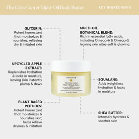 Naturium dollop on hand demonstrating quick absorption and smooth finish